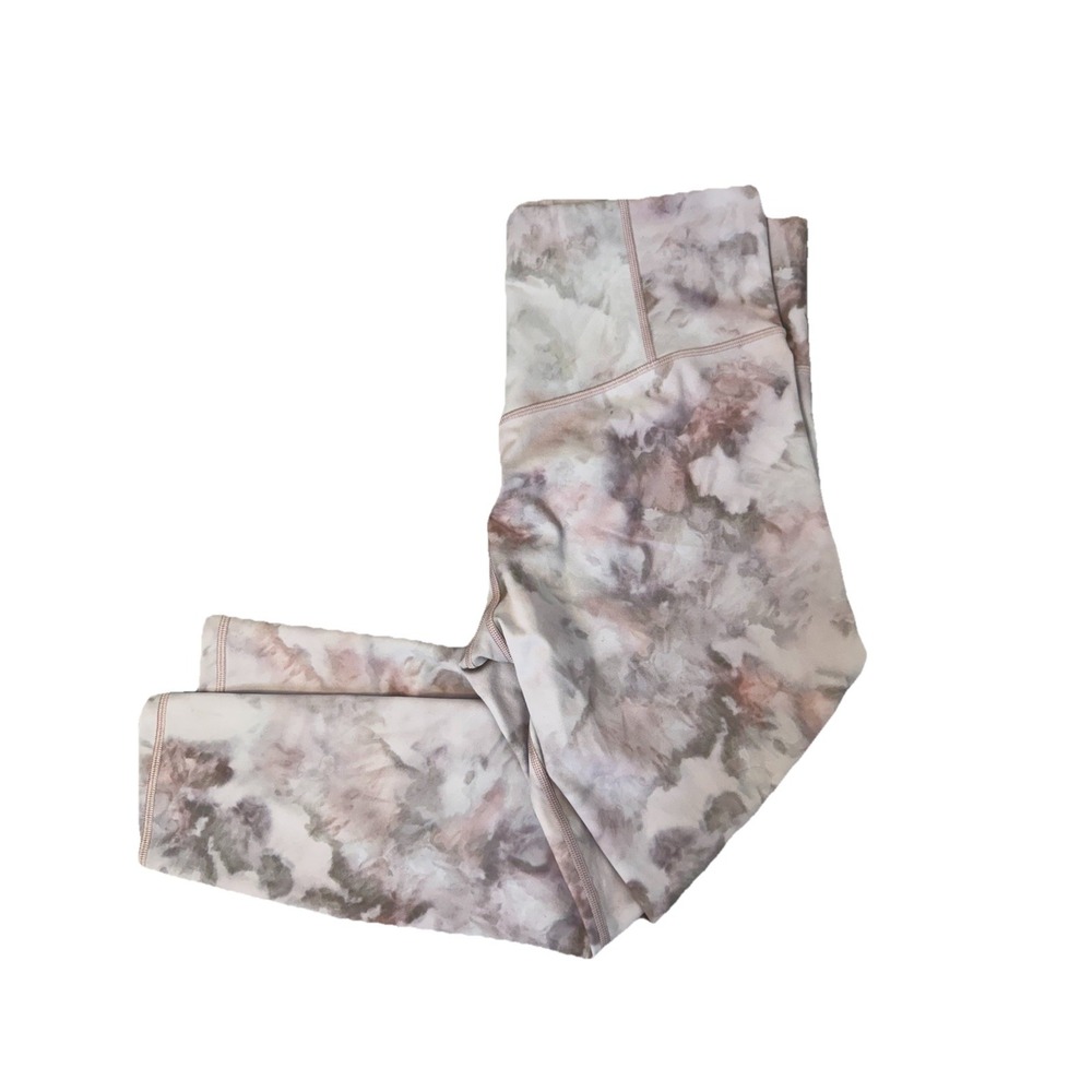 Athleta Elation Snow Dye 7/8 Tight Size Large Crop Style Womens